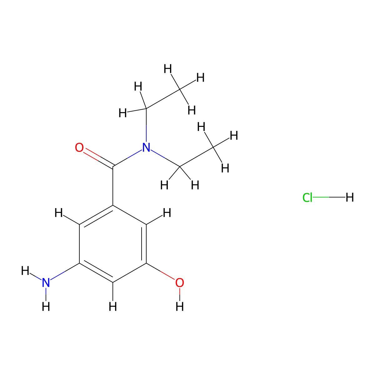 3-Amino-N,N-diethyl-5-hydroxybenzamide hydrochloride molecular structure, CAS 1881329-03-8