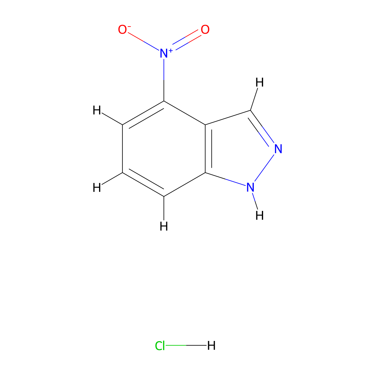 4-Nitro-1H-indazole hydrochloride molecular structure, CAS 1881329-19-6