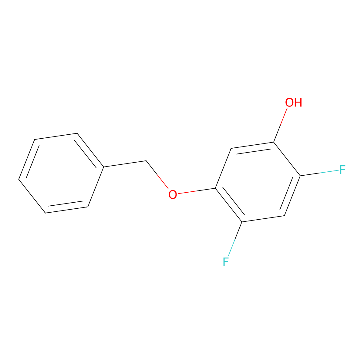 5-(Benzyloxy)-2,4-difluorophenol molecular structure, CAS 1881329-61-8