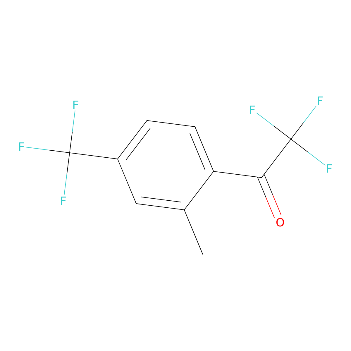 2,2,2-Trifluoro-1-(2-methyl-4-(trifluoromethyl)phenyl)ethanone molecular structure, CAS 1881329-71-0