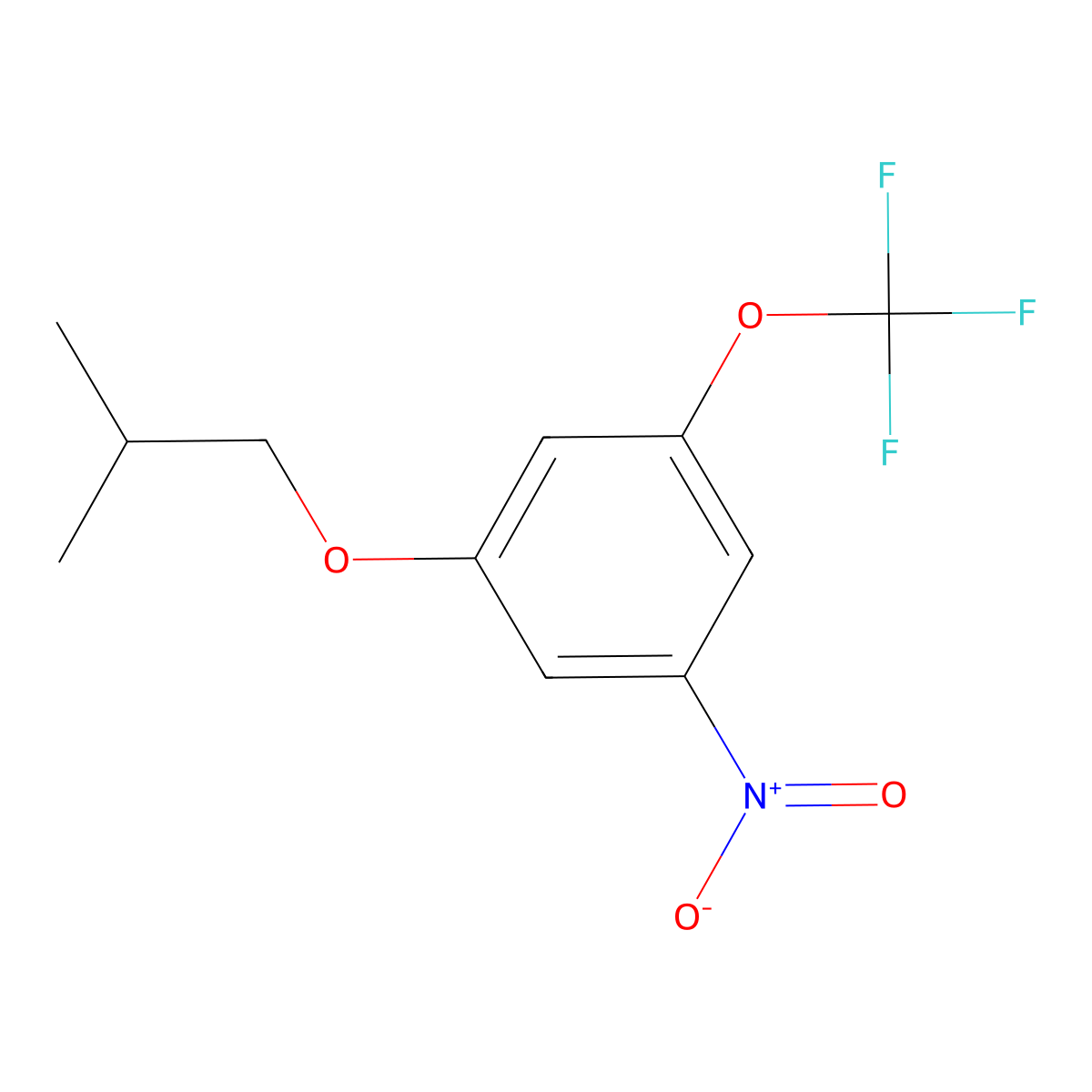 1-(2-Methylpropoxy)-3-nitro-5-(trifluoromethoxy)benzene molecular structure, CAS 1881329-97-0