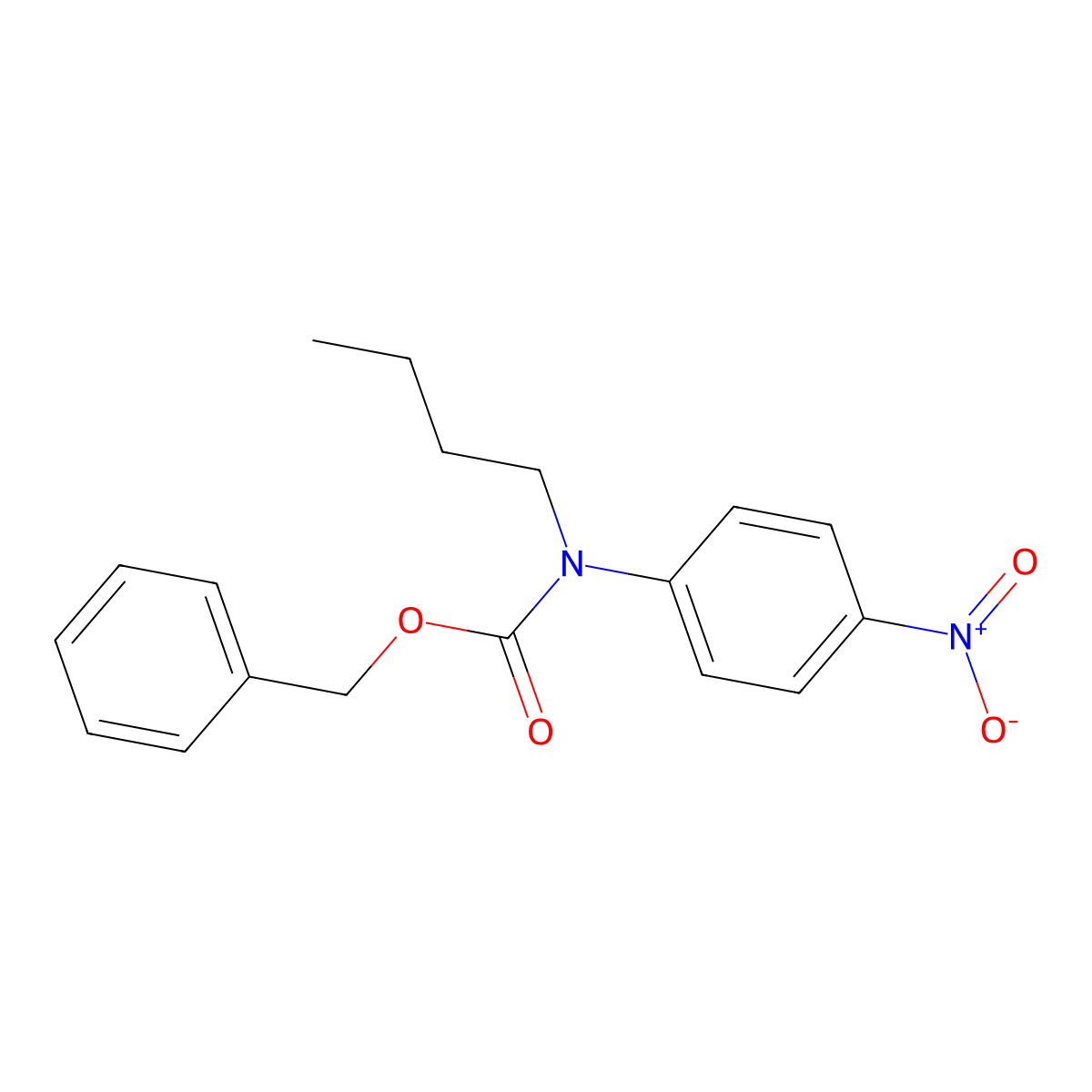 Benzyl N-butyl-N-(4-nitrophenyl)carbamate molecular structure, CAS 1881330-26-2
