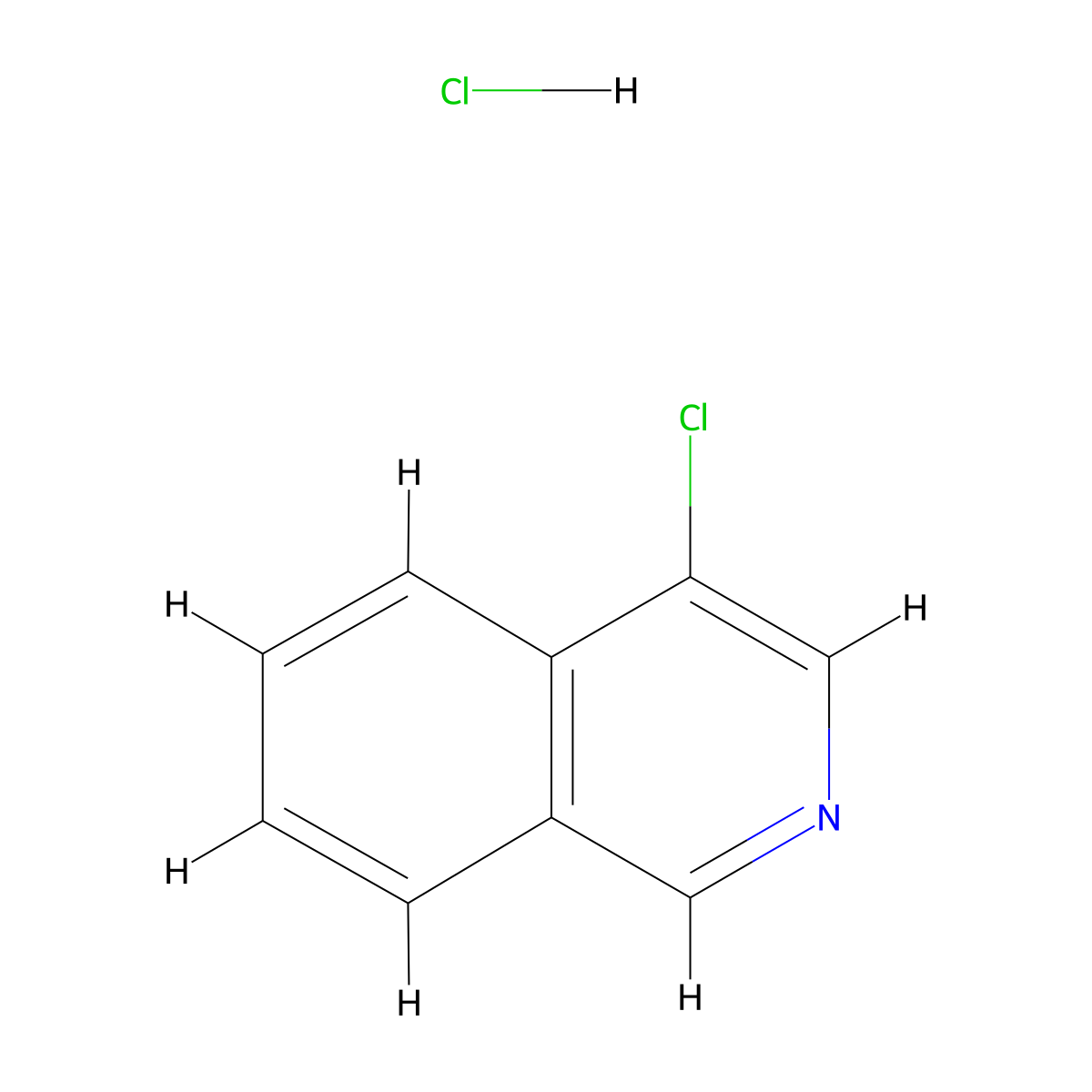 4-Chloroisoquinoline hydrochloride molecular structure, CAS 1881330-38-6