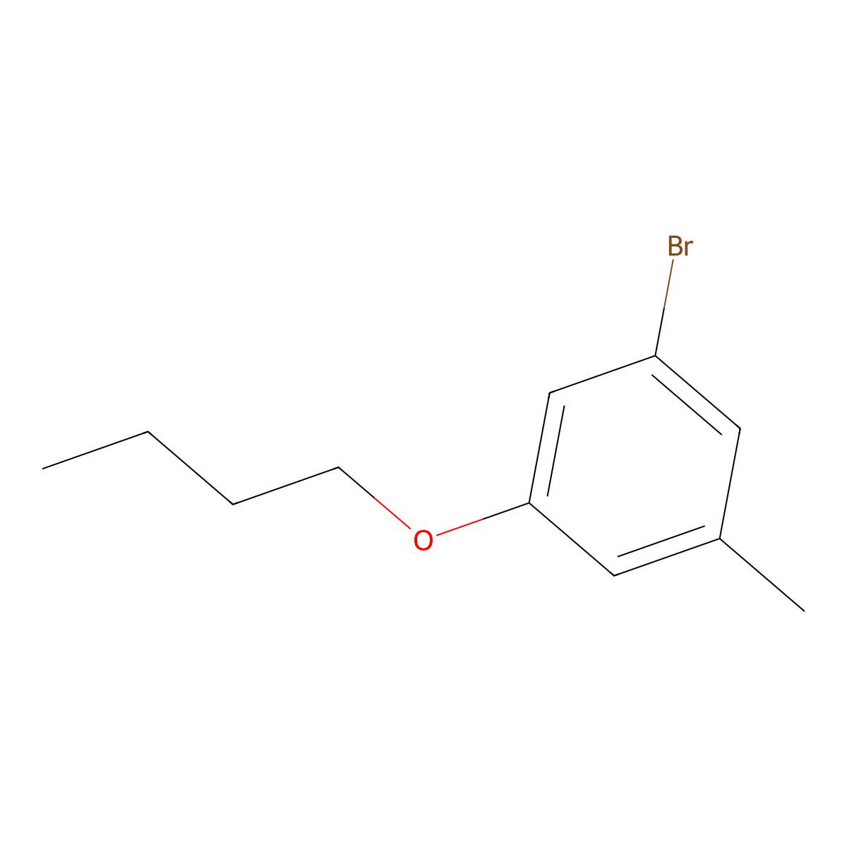1-Bromo-3-butoxy-5-methylbenzene molecular structure, CAS 1881330-47-7