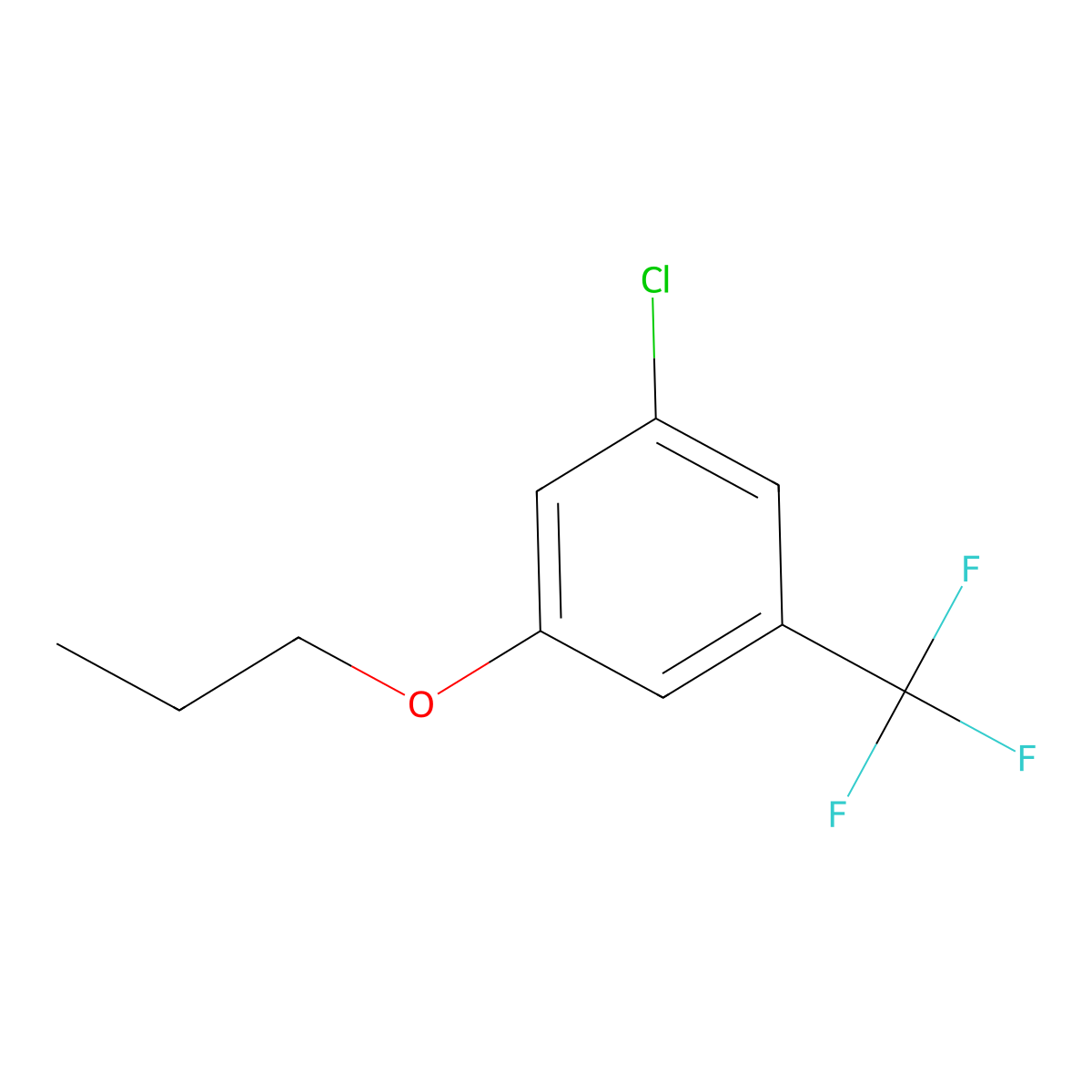 1-Chloro-3-propoxy-5-(trifluoromethyl)benzene molecular structure, CAS 1881330-65-9
