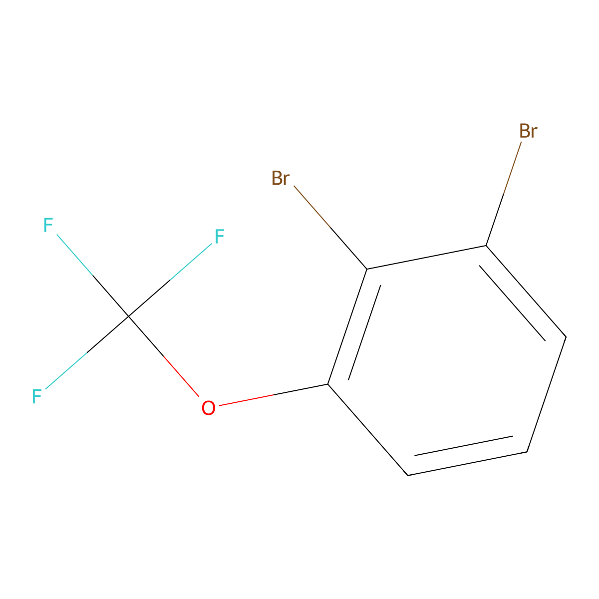1,2-Dibromo-3-(trifluoromethoxy)benzene molecular structure, CAS 1881330-68-2