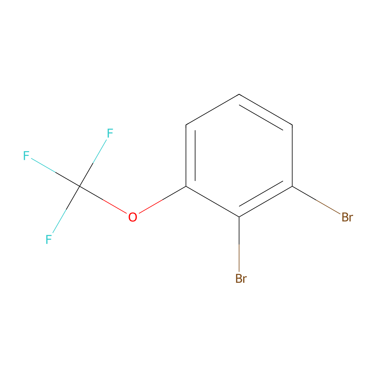 1,2-Dibromo-3-(trifluoromethoxy)benzene molecular structure, CAS 1881330-68-2