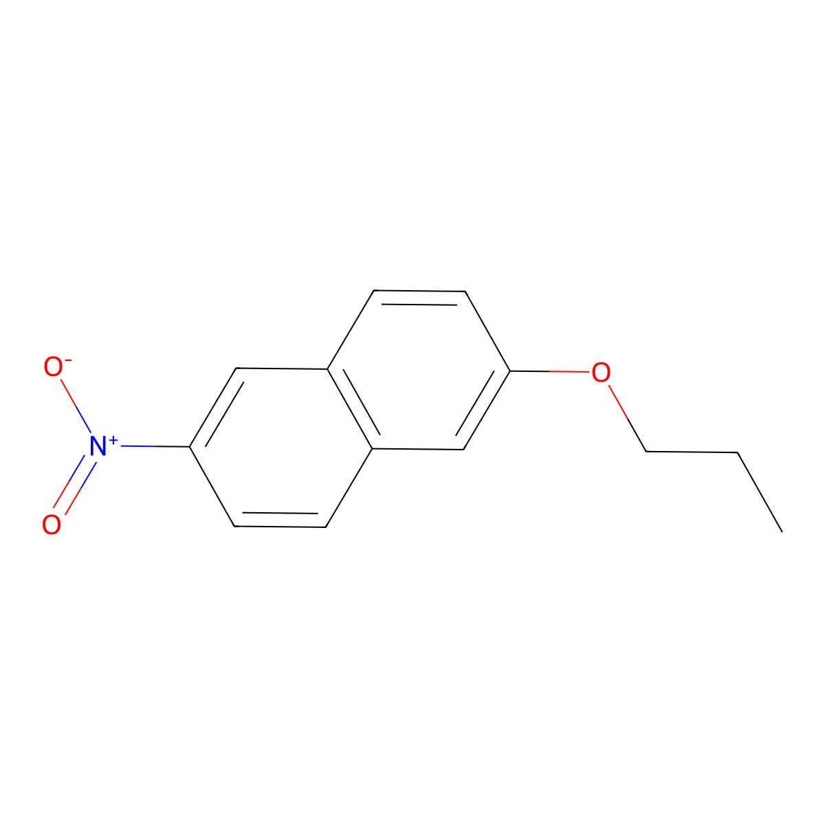 2-Nitro-6-propoxynaphthalene molecular structure, CAS 1881330-73-9