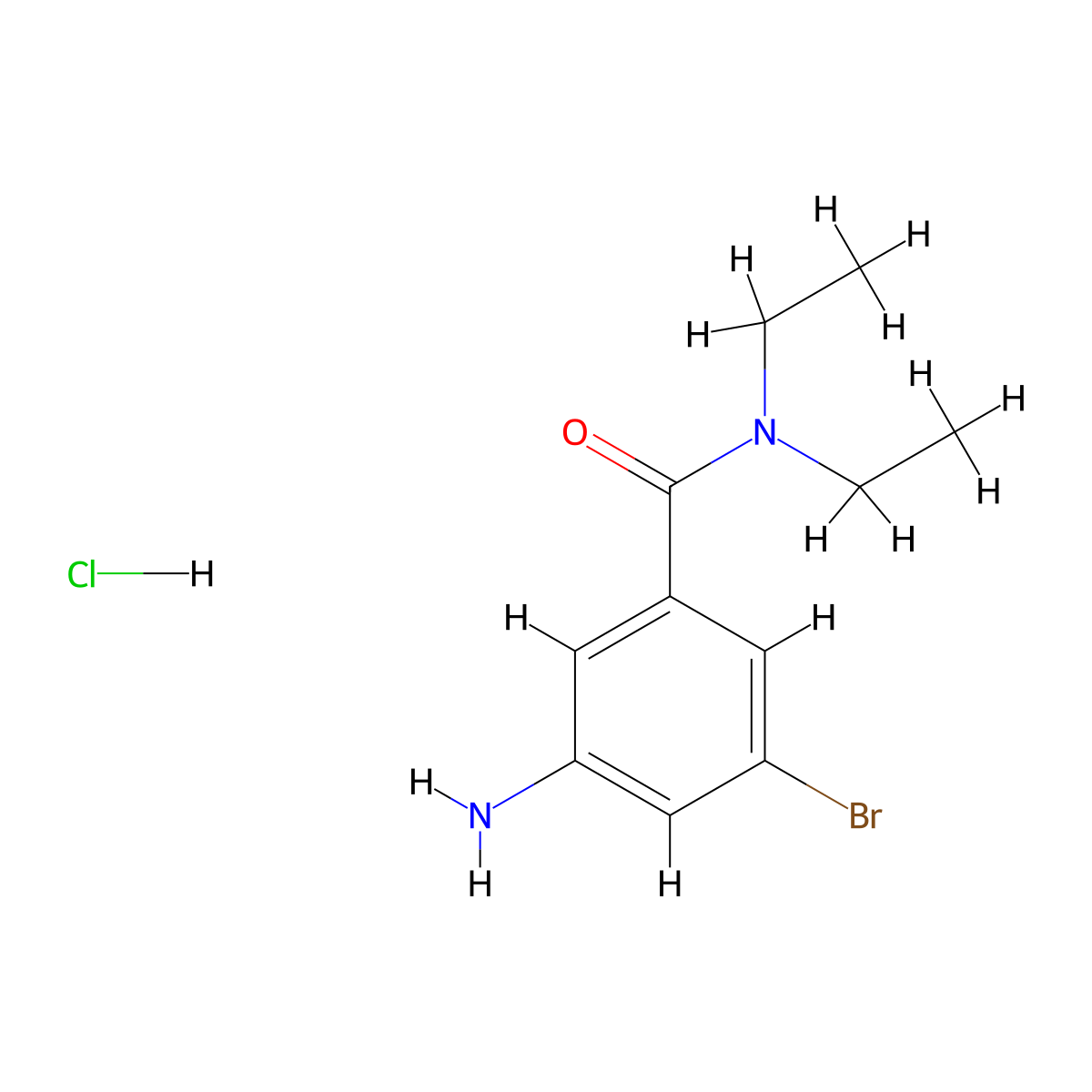 3-Amino-5-bromo-N,N-diethylbenzamide hydrochloride molecular structure, CAS 1881330-82-0