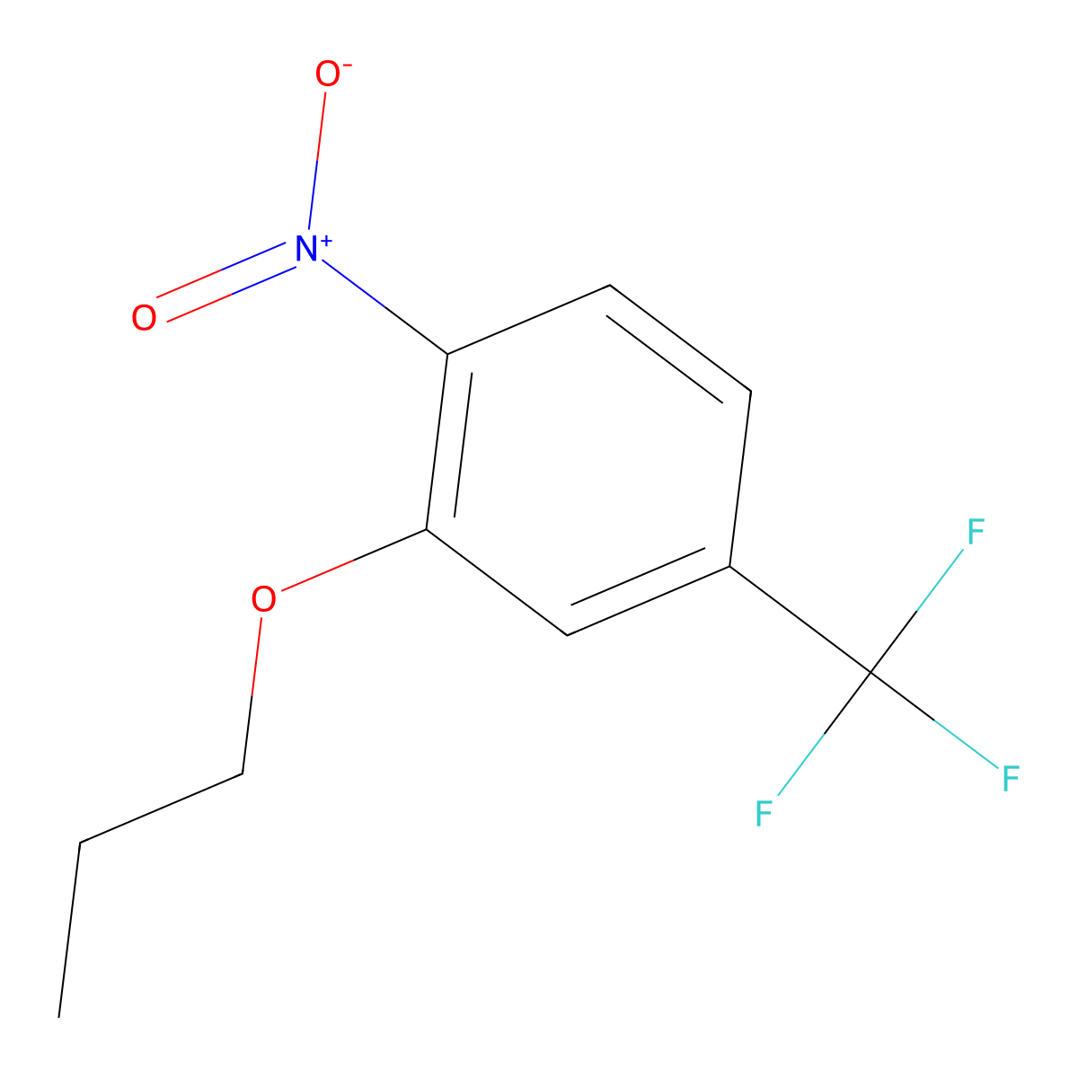 1-Nitro-2-propoxy-4-(trifluoromethyl)benzene molecular structure, CAS 1881331-07-2