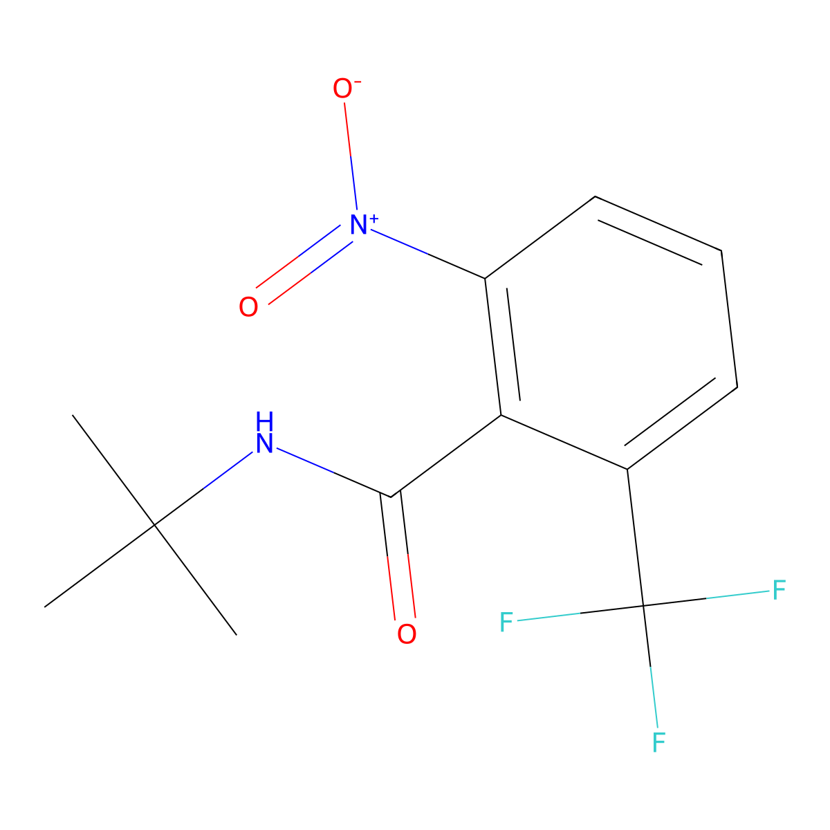 N-Tert-butyl-2-nitro-6-(trifluoromethyl)benzamide molecular structure, CAS 1881331-08-3