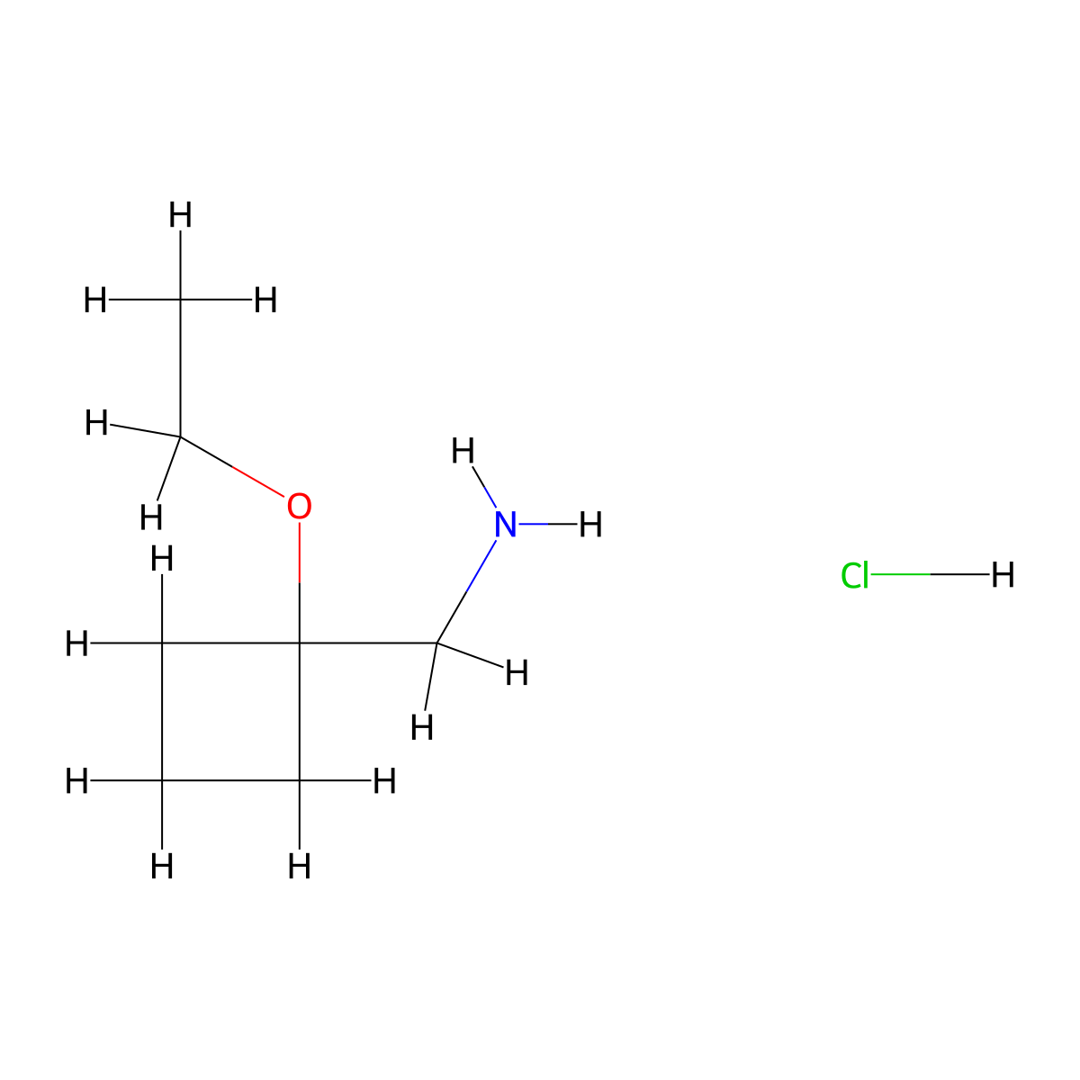 (1-Ethoxycyclobutyl)methanamine hydrochloride molecular structure, CAS 1881331-31-2