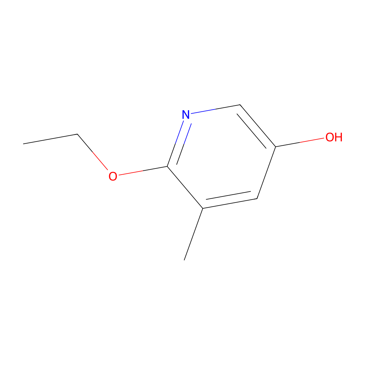 6-Ethoxy-5-methylpyridin-3-OL molecular structure, CAS 1881331-45-8