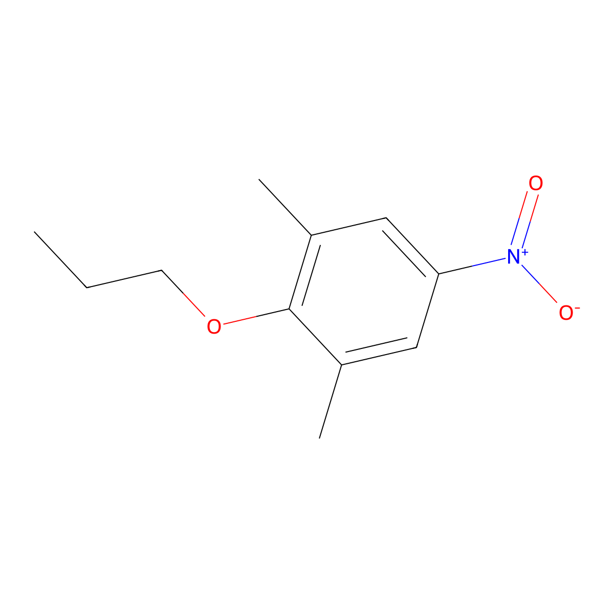 1,3-Dimethyl-5-nitro-2-propoxybenzene molecular structure, CAS 1881332-19-9