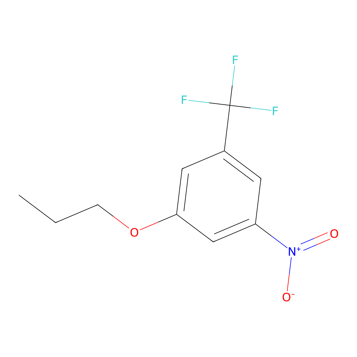1-Nitro-3-propoxy-5-(trifluoromethyl)benzene molecular structure, CAS 1881332-28-0