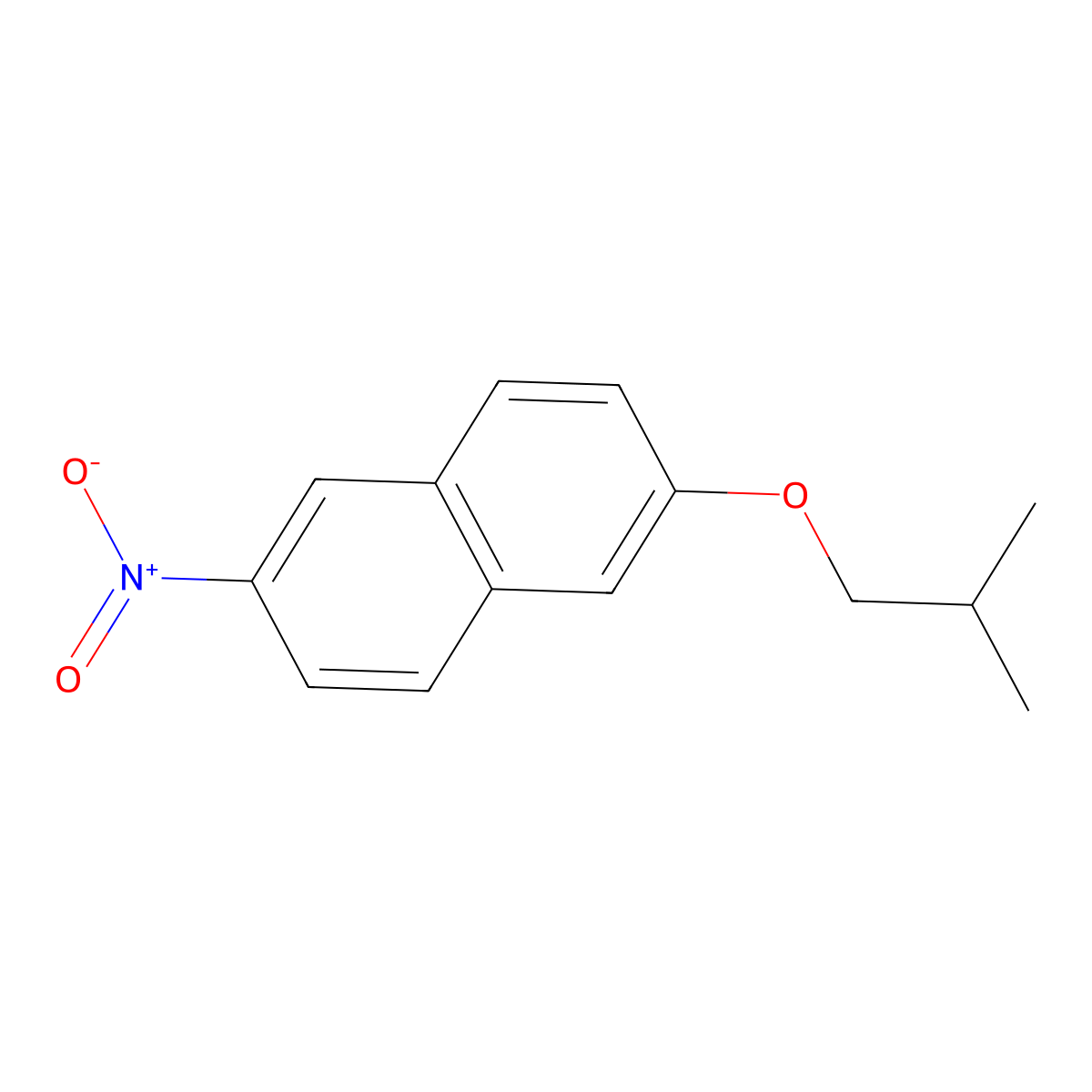 2-(2-Methylpropoxy)-6-nitronaphthalene molecular structure, CAS 1881332-38-2