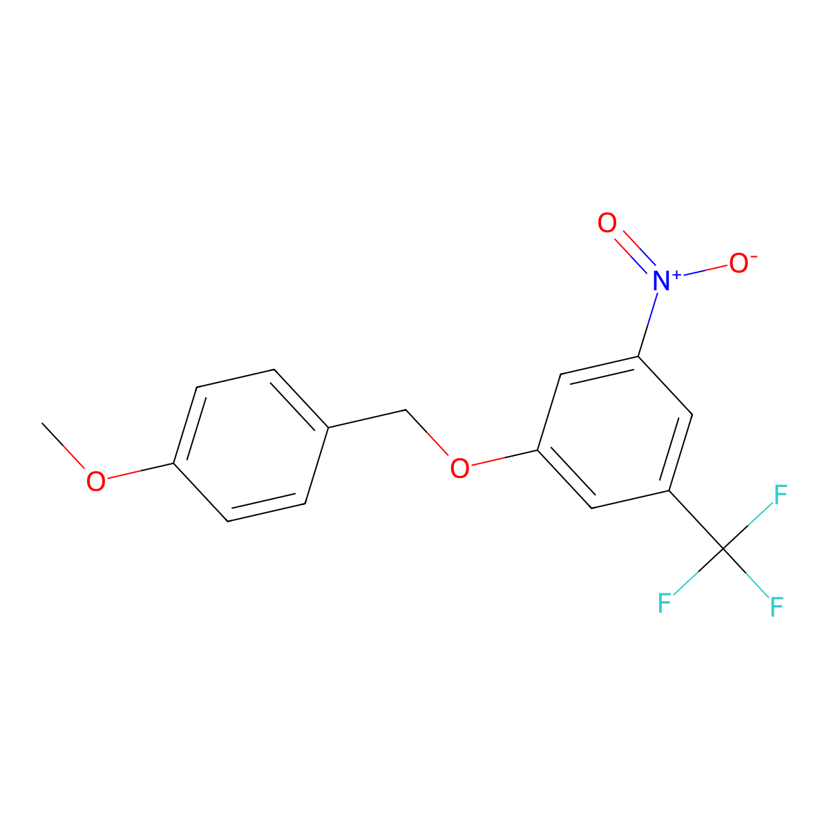 1-[(4-Methoxyphenyl)methoxy]-3-nitro-5-(trifluoromethyl)benzene molecular structure, CAS 1881332-52-0