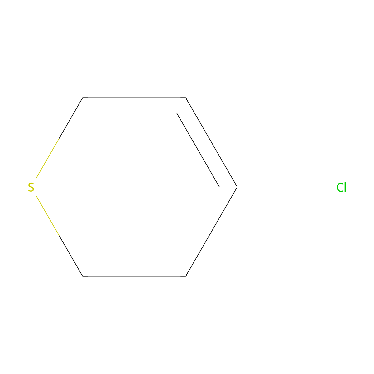 4-Chloro-3,6-dihydro-2H-thiopyran molecular structure, CAS 1881332-72-4