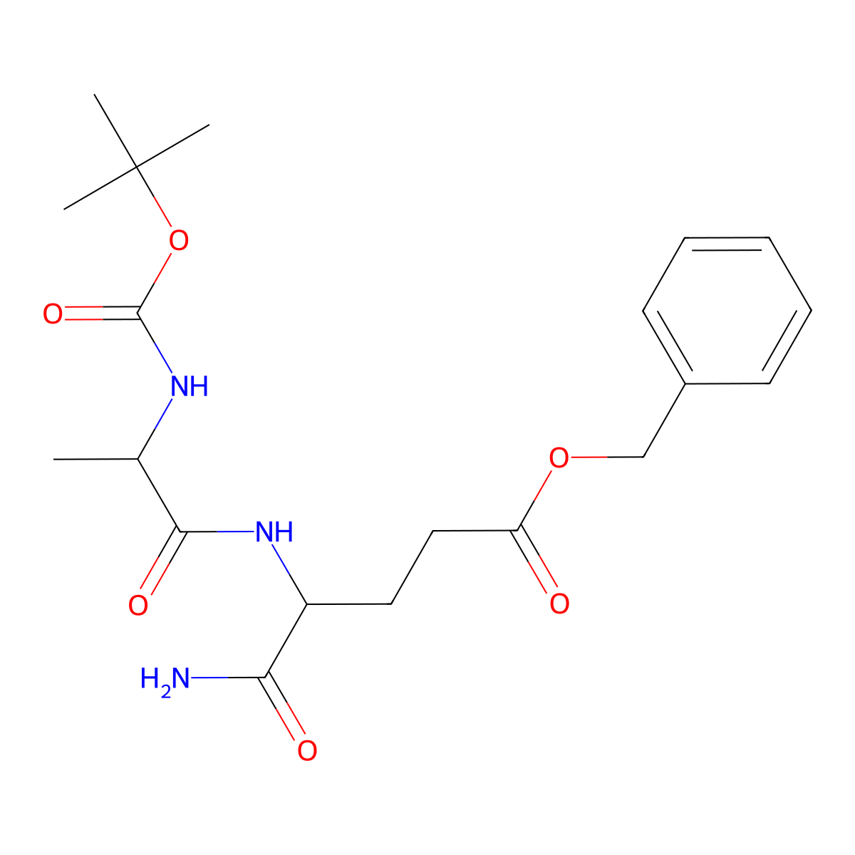 Boc-ala-D-glu(obzl)-NH2 molecular structure, CAS 18814-49-8