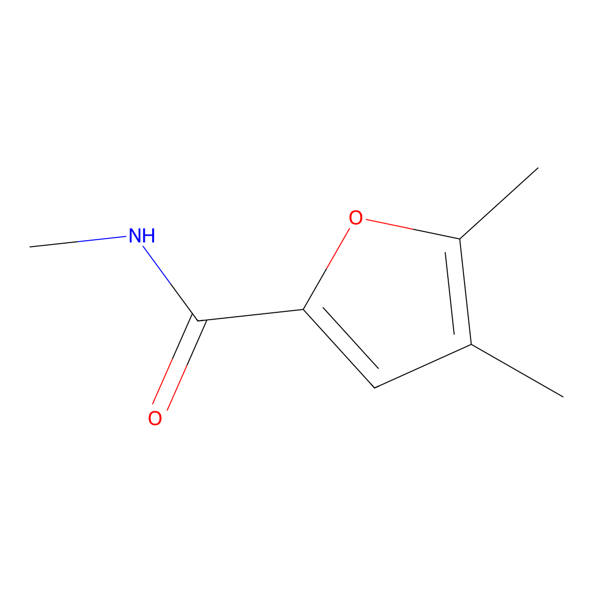 N,4,5-Trimethyl-2-furancarboxamide molecular structure, CAS 1881400-48-1