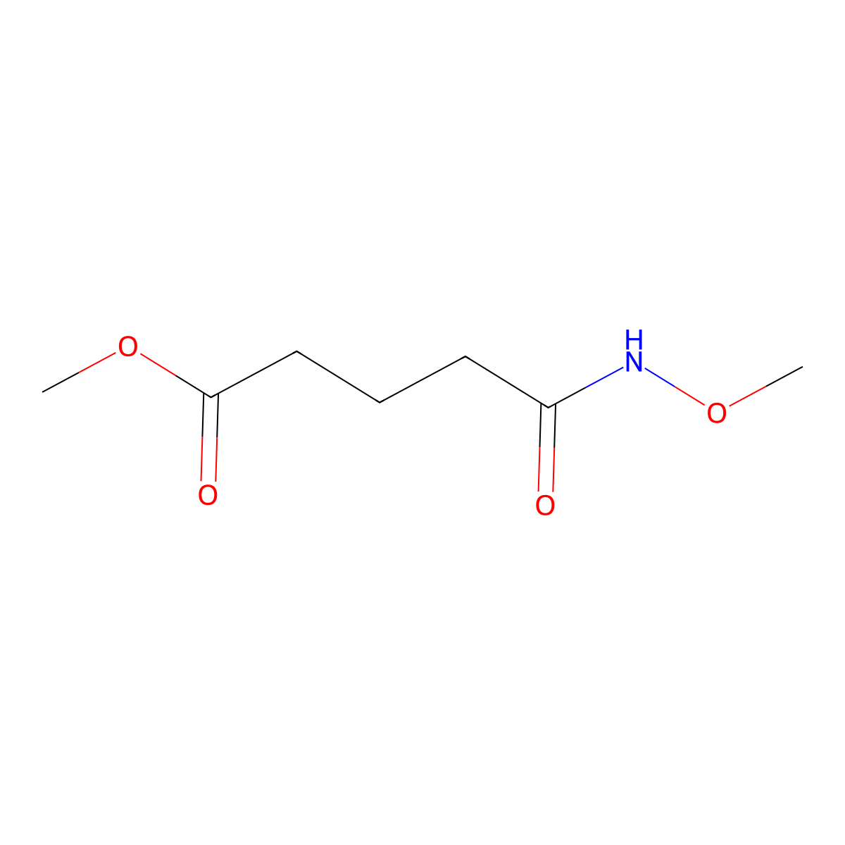 Methyl 4-(methoxycarbamoyl)butanoate molecular structure, CAS 1881713-50-3