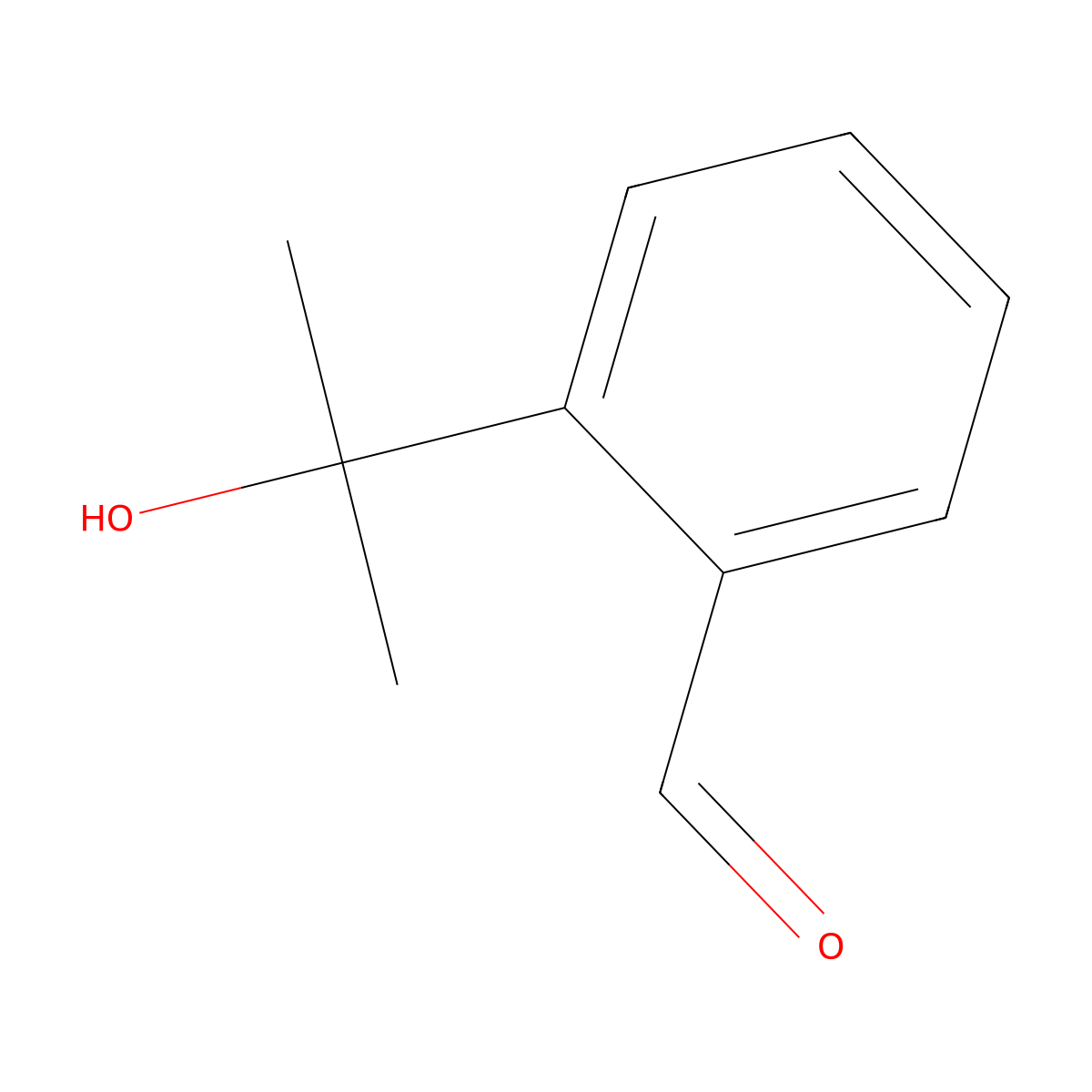 2-(2-Hydroxypropan-2-yl)benzaldehyde molecular structure, CAS 188175-52-2