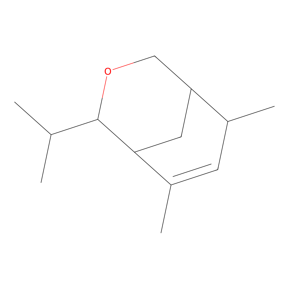 2,4-Dimethyl-6-propan-2-yl-7-oxabicyclo[3.3.1]non-3-ene molecular structure, CAS 188175-57-7