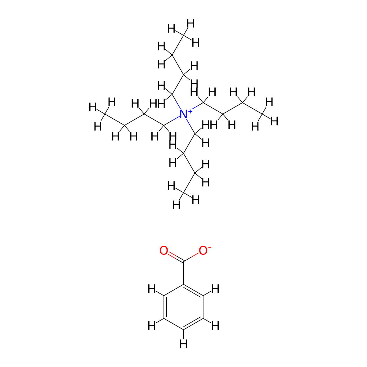 Tetrabutylammonium Benzoate molecular structure, CAS 18819-89-1