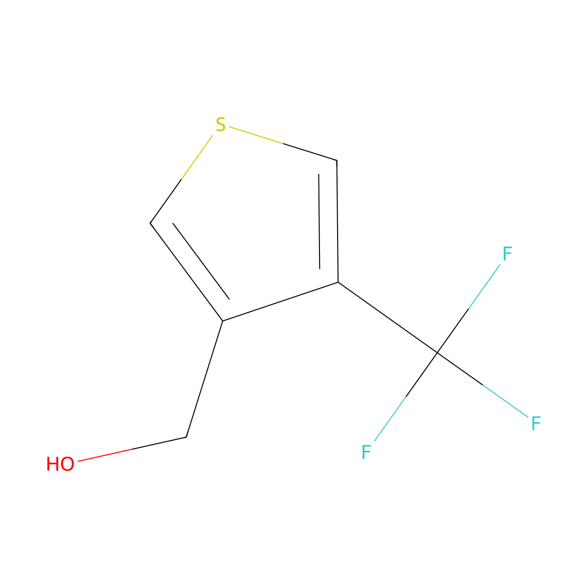 [4-(Trifluoromethyl)thiophen-3-yl]methanol molecular structure, CAS 1881925-70-7
