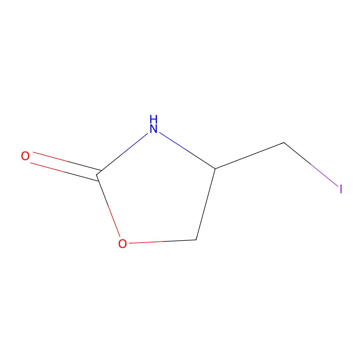 4-(Iodomethyl)oxazolidin-2-one molecular structure, CAS 188193-33-1