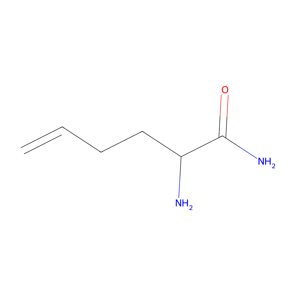 2-Aminohex-5-enamide molecular structure, CAS 188194-81-2