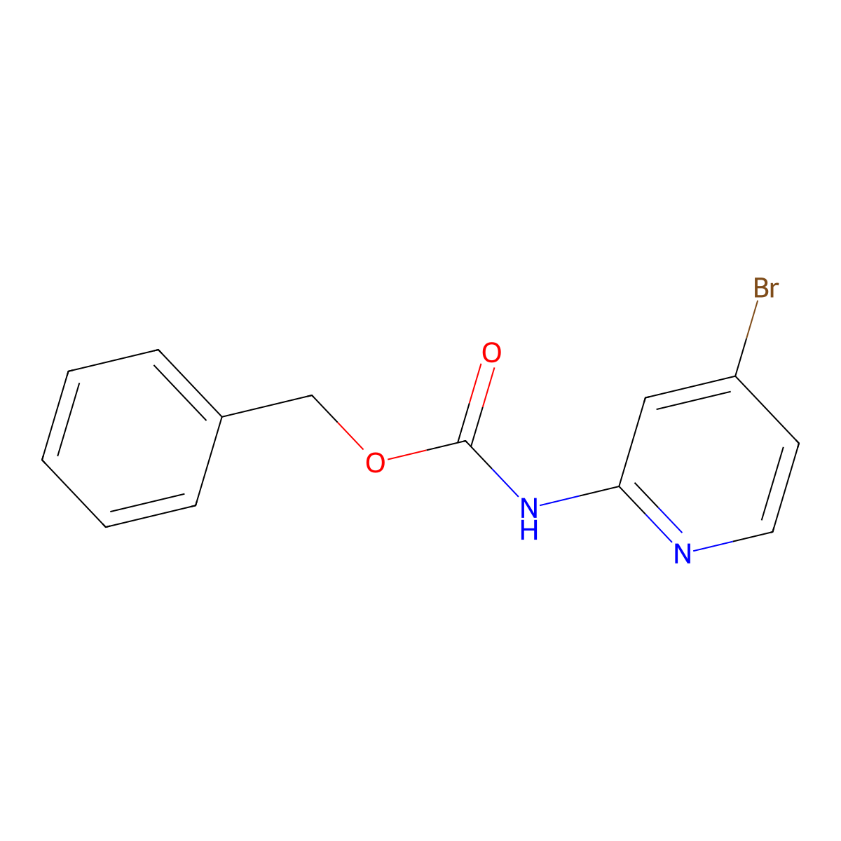 benzyl N-(4-bromopyridin-2-yl)carbamate molecular structure, CAS 1881980-64-8