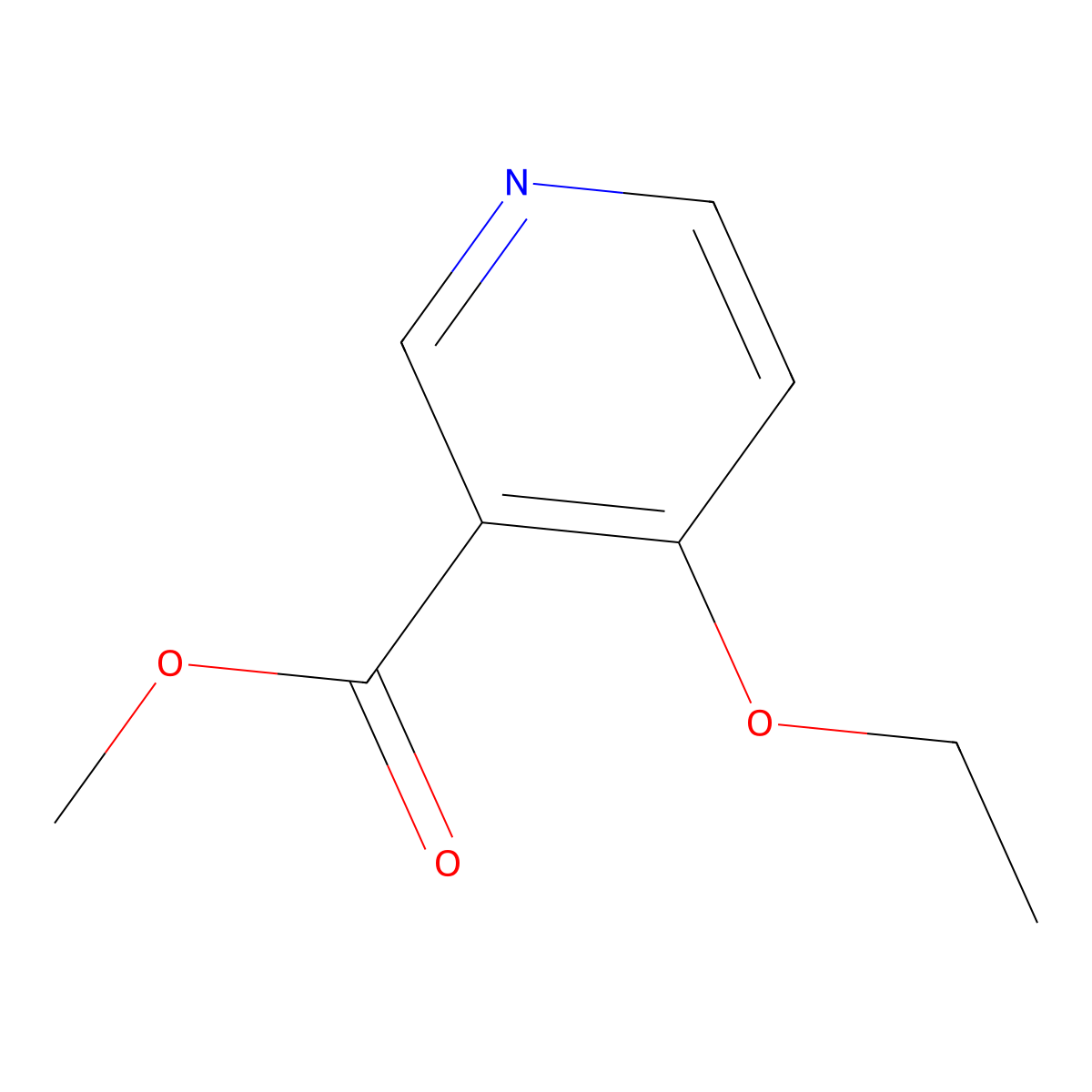 Methyl 4-ethoxynicotinate molecular structure, CAS 1881999-28-5