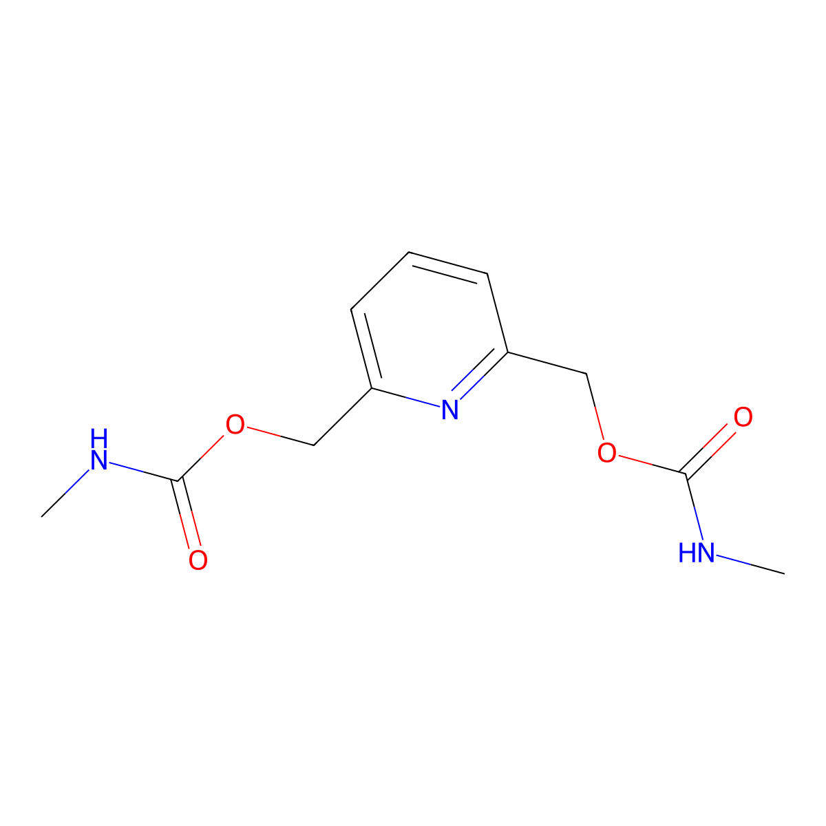 Pyridinolcarbamate molecular structure, CAS 1882-26-4