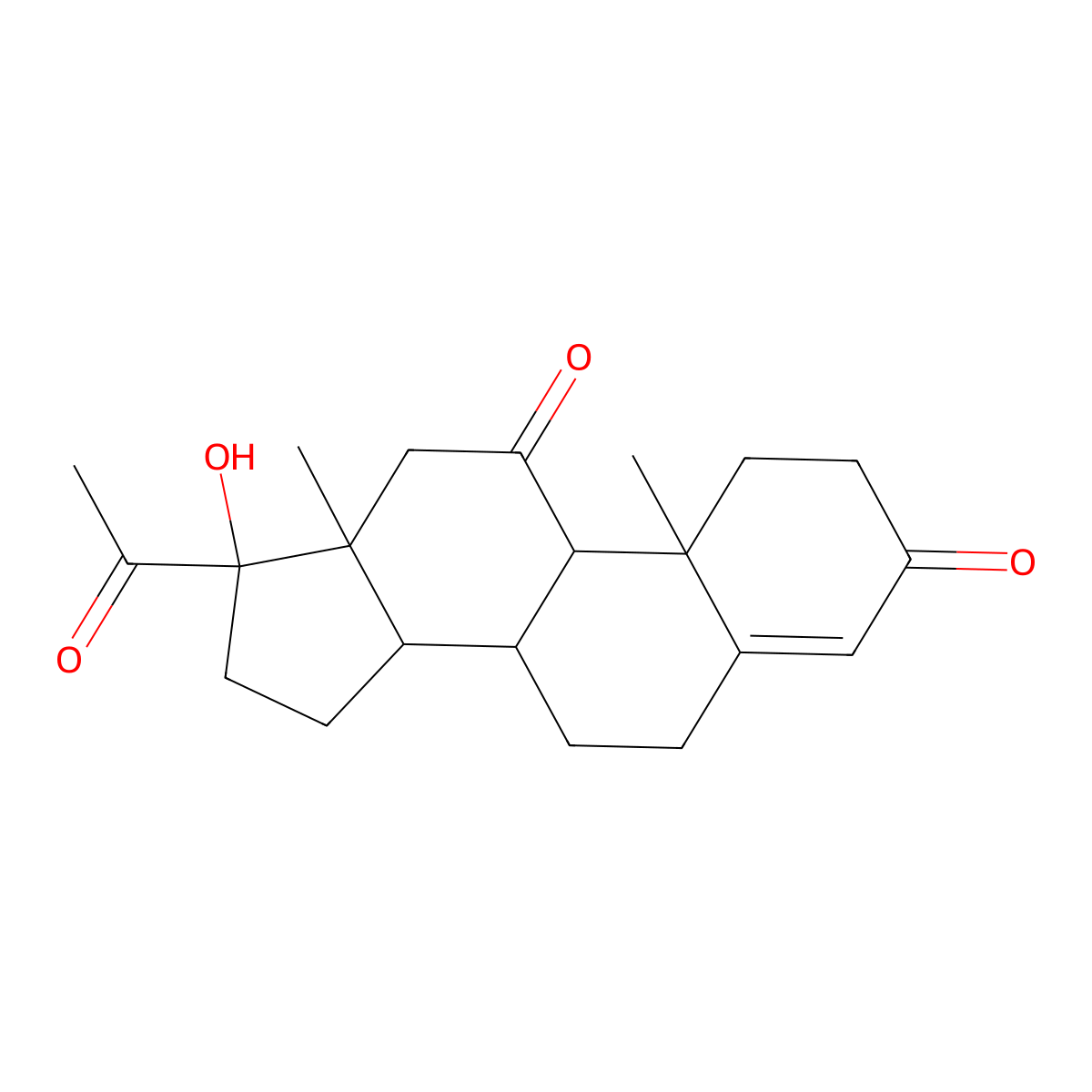 21-Deoxycortisone molecular structure, CAS 1882-82-2