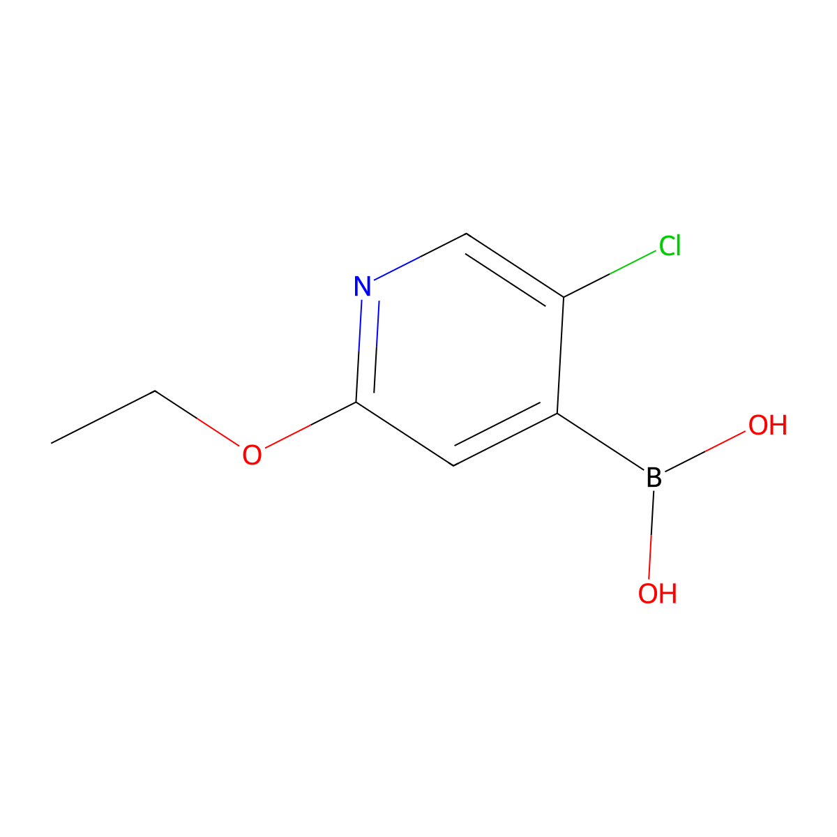 5-Chloro-2-ethoxypyridine-4-boronic acid molecular structure, CAS 1882041-03-3