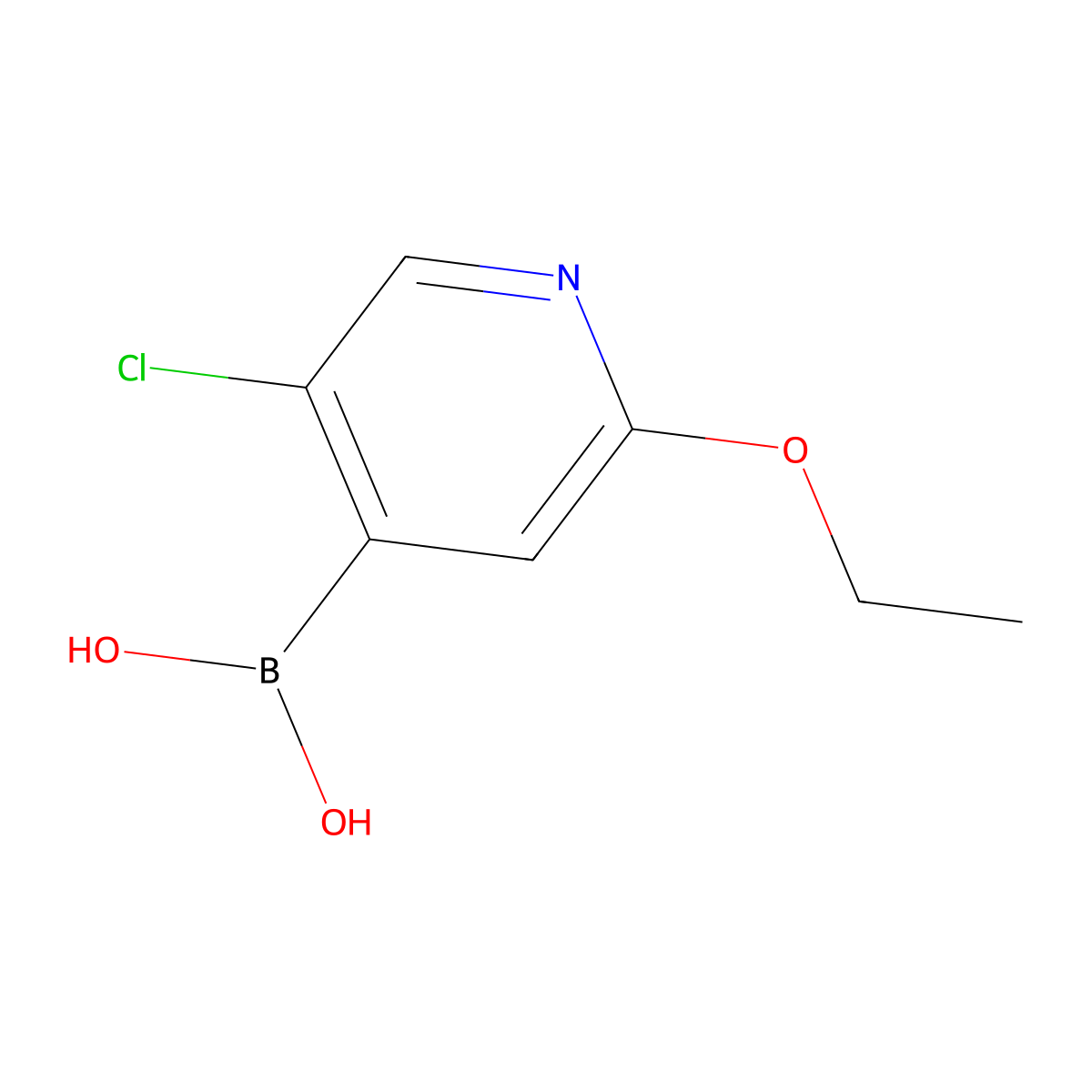 5-Chloro-2-ethoxypyridine-4-boronic acid molecular structure, CAS 1882041-03-3