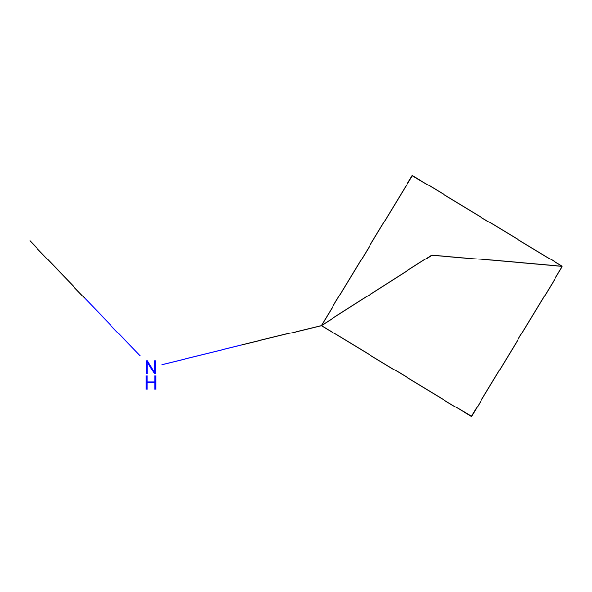 N-Methylbicyclo[1.1.1]pentan-1-amine molecular structure, CAS 1882089-75-9