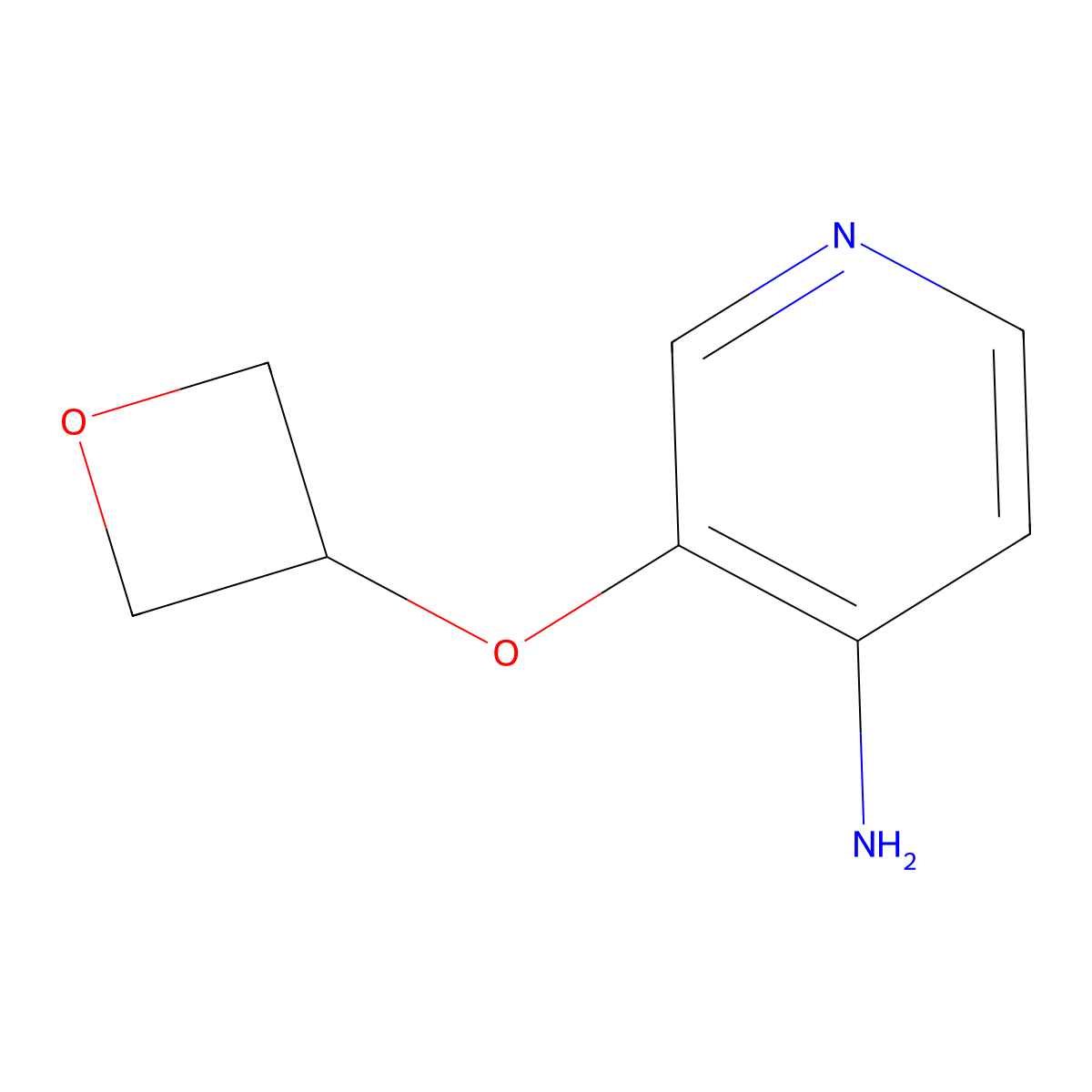 3-(Oxetan-3-yloxy)pyridin-4-amine molecular structure, CAS 1882159-83-2
