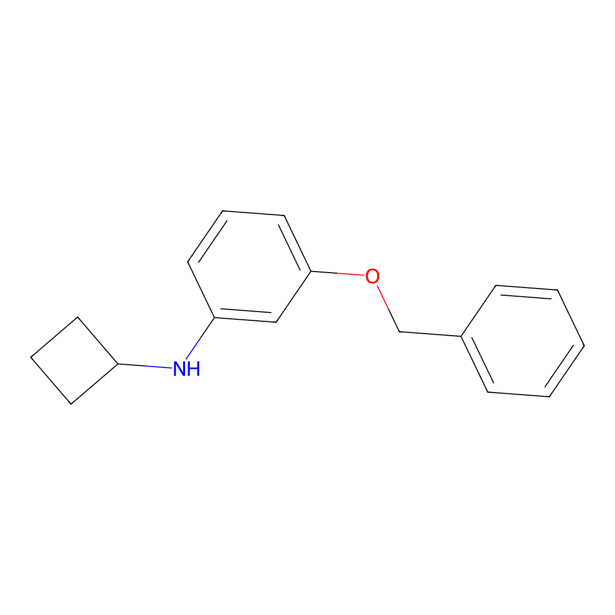 3-(Benzyloxy)-N-cyclobutylaniline molecular structure, CAS 1882172-54-4