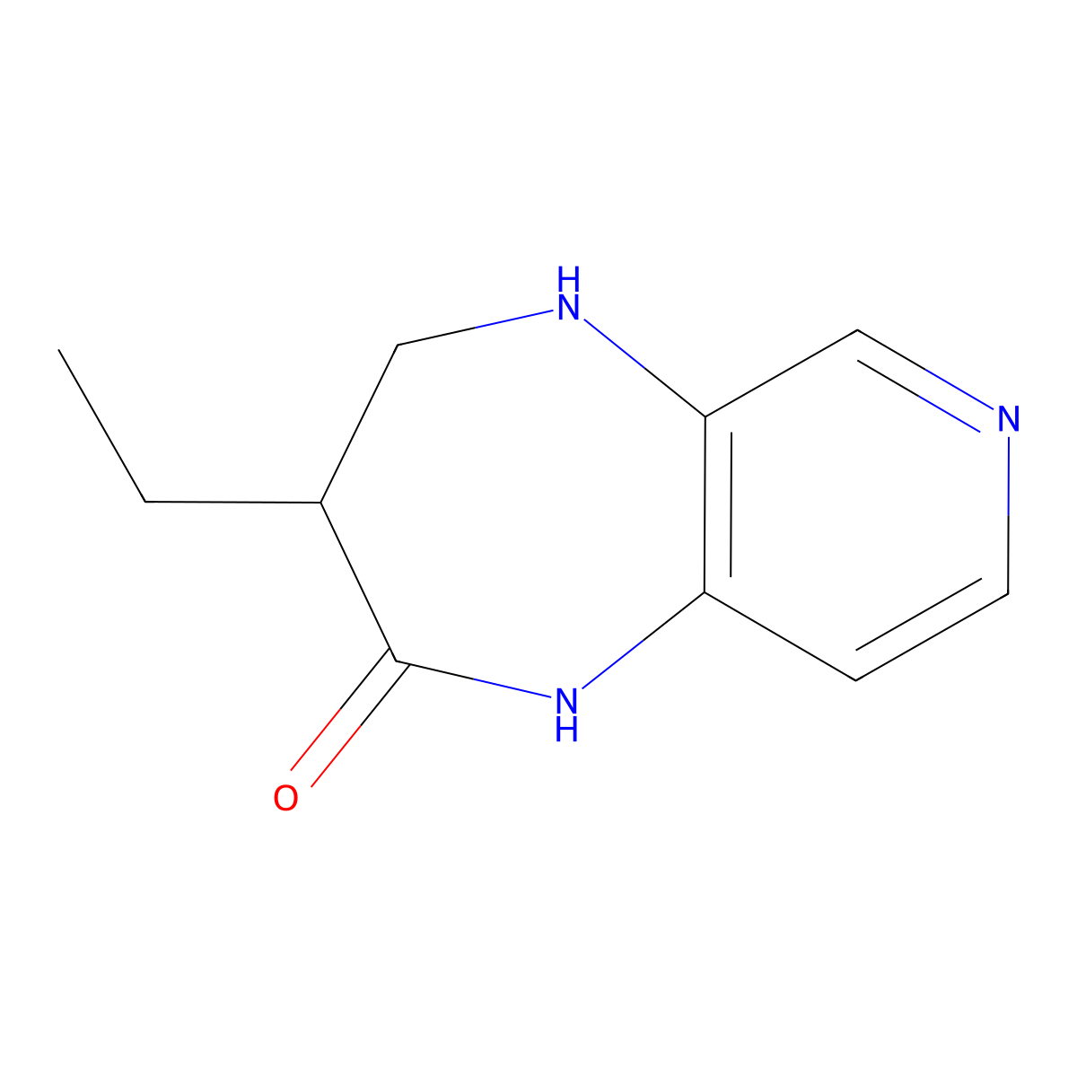3-ethyl-1H,2H,3H,4H,5H-pyrido[3,4-b][1,4]diazepin-2-one molecular structure, CAS 1882212-11-4