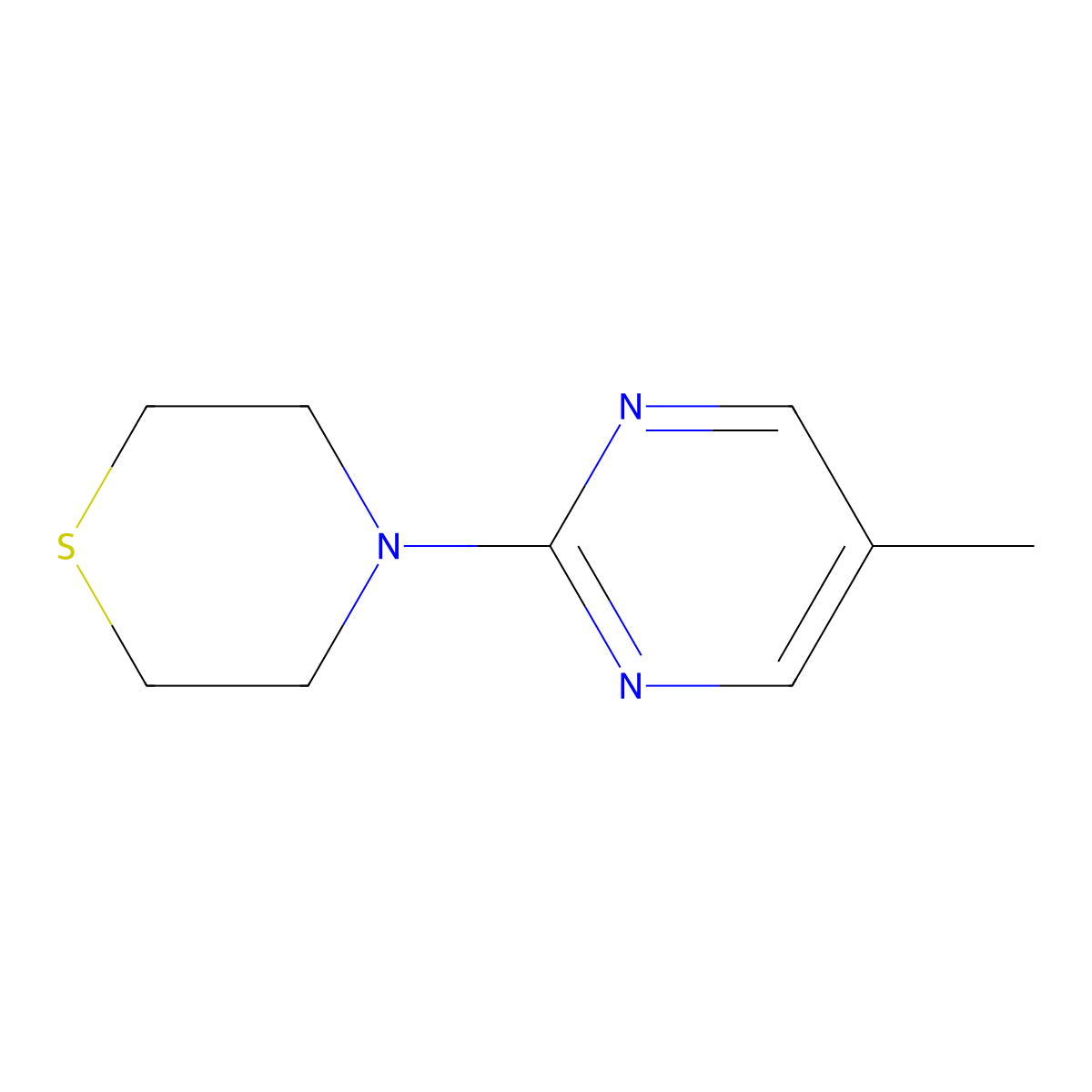 4-(5-Methylpyrimidin-2-yl)thiomorpholine molecular structure, CAS 1882276-81-4