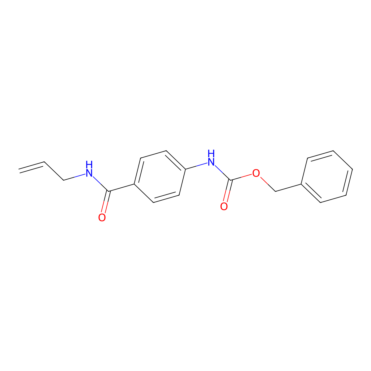 benzyl N-{4-[(prop-2-en-1-yl)carbamoyl]phenyl}carbamate molecular structure, CAS 1882392-77-9