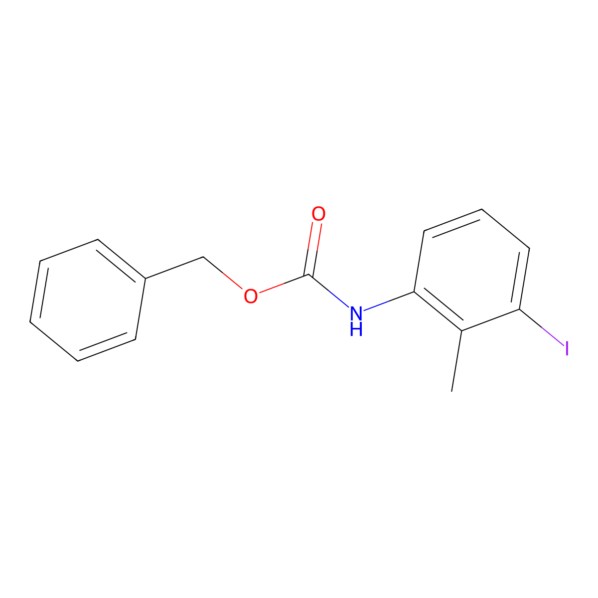 benzyl N-(3-iodo-2-methylphenyl)carbamate molecular structure, CAS 1882441-05-5