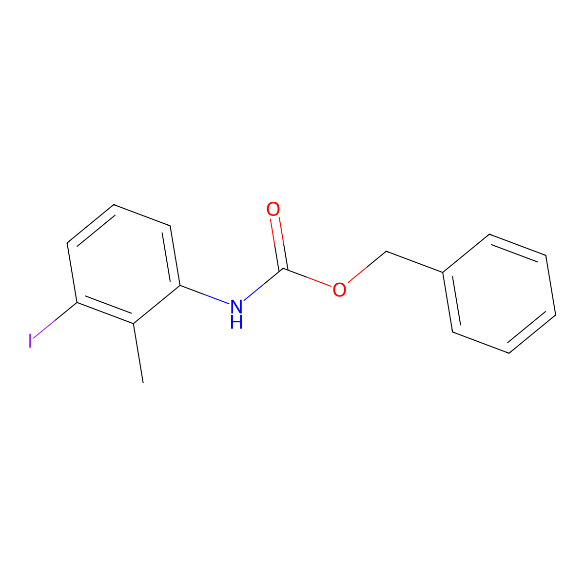 benzyl N-(3-iodo-2-methylphenyl)carbamate molecular structure, CAS 1882441-05-5