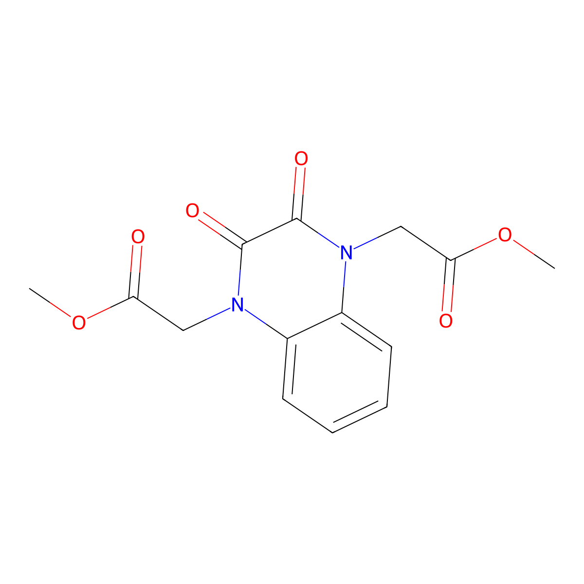 Dimethyl 2,2'-(2,3-dioxo-2,3-dihydroquinoxaline-1,4-diyl)diacetate molecular structure, CAS 188248-21-7