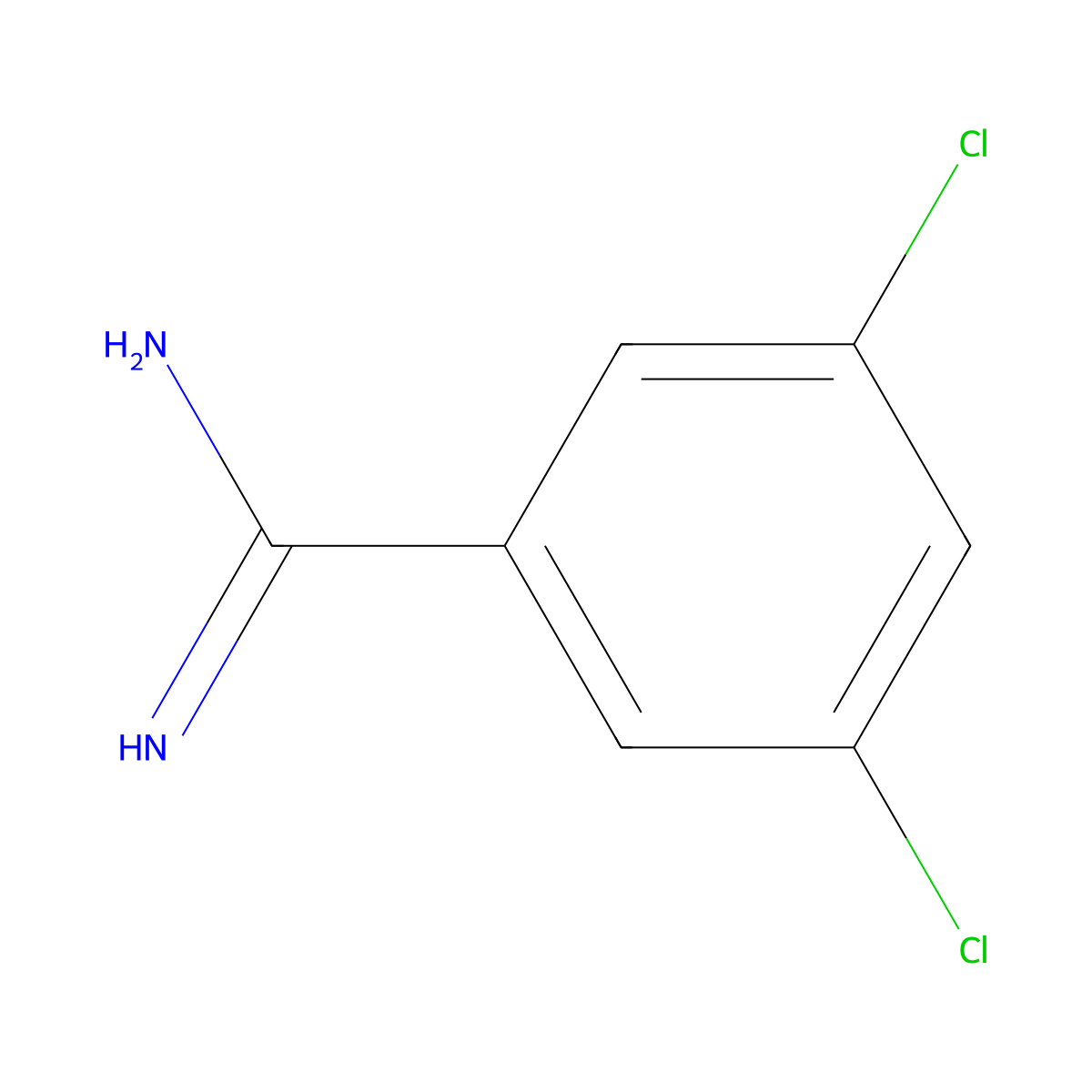 3,5-Dichloro-benzamidine molecular structure, CAS 188257-67-2