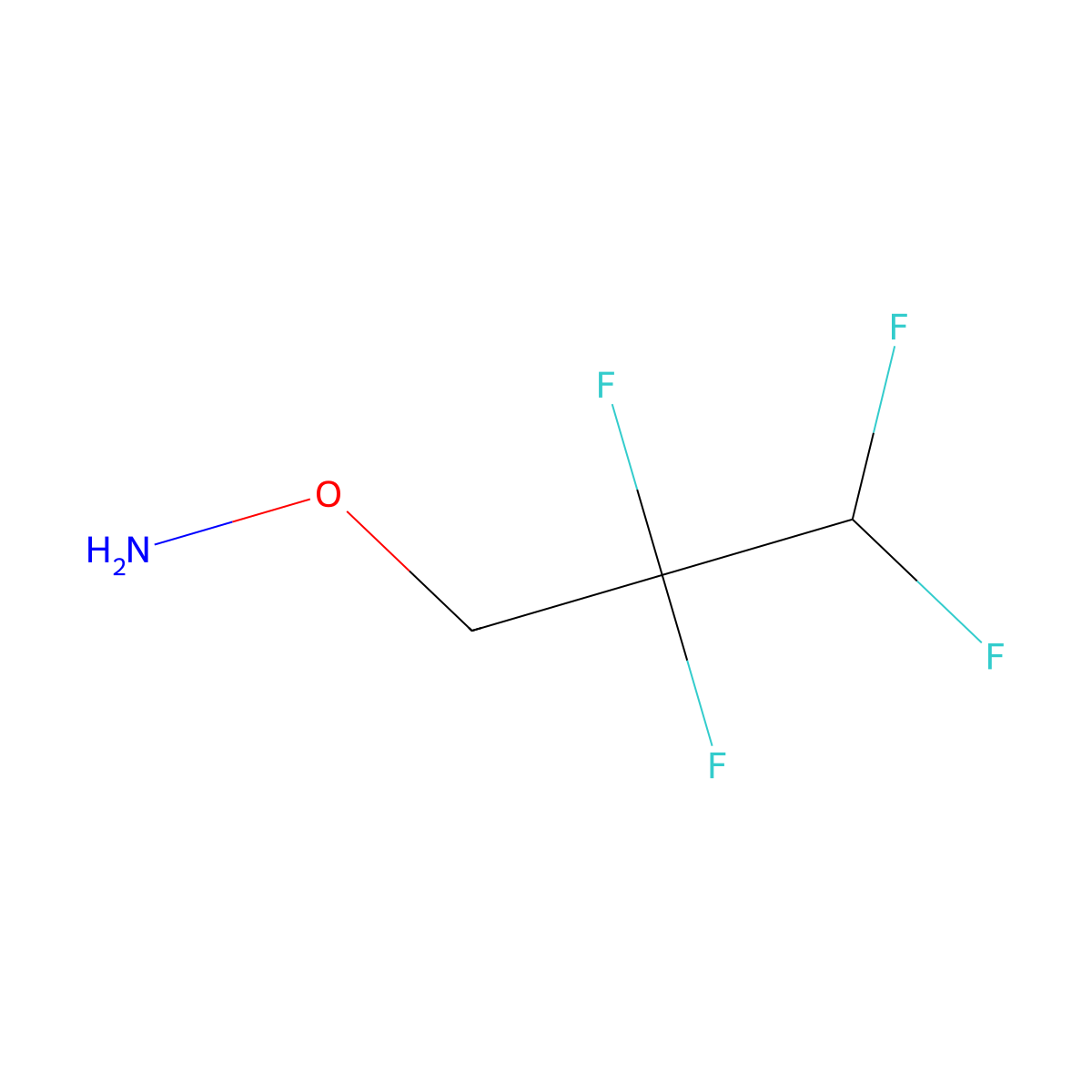 O-(2,2,3,3-tetrafluoropropyl)hydroxylamine molecular structure, CAS 1882584-39-5