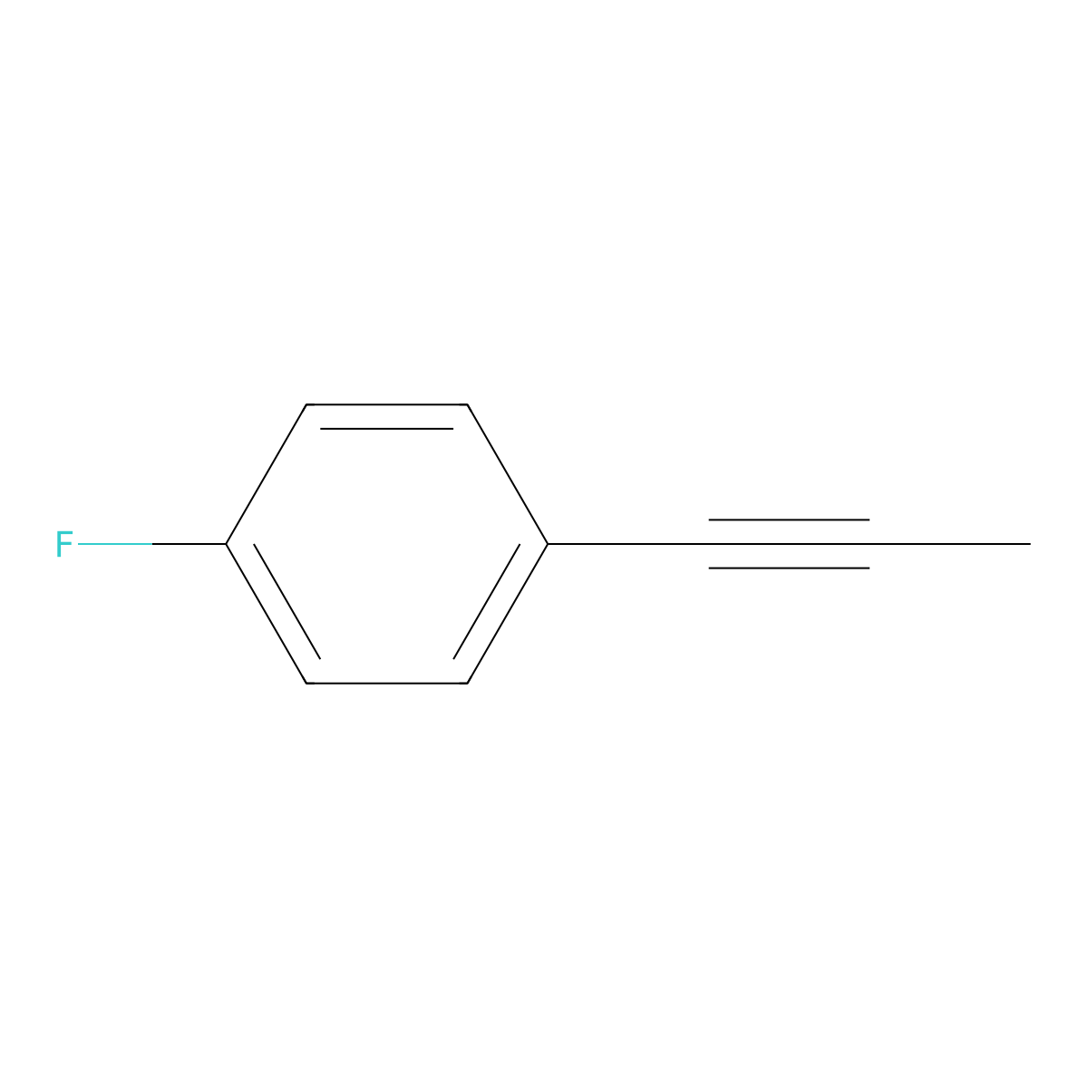 1-(4-Fluorophenyl)-1-propyne molecular structure, CAS 18826-59-0