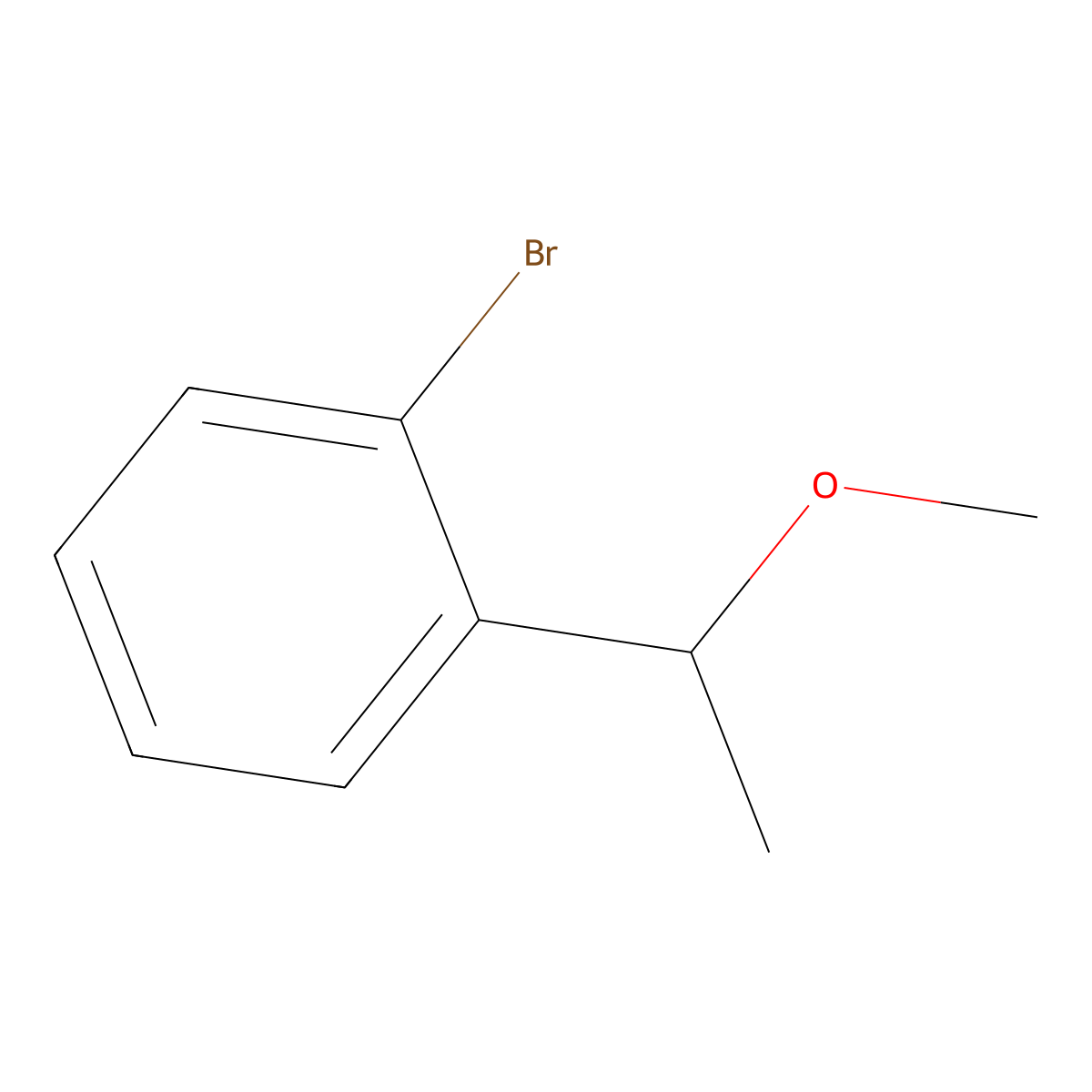 1-Bromo-2-(1-methoxyethyl)benzene molecular structure, CAS 188262-19-3